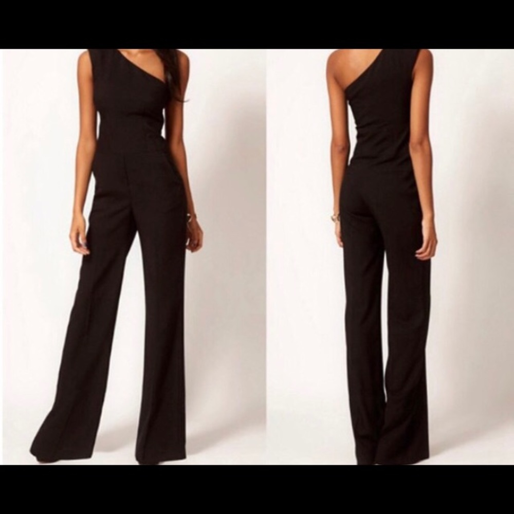 Wide Leg Black Jumpsuit